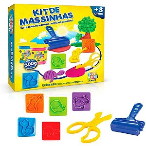 Massa para Modelar Criativa ART KIDS 7 300G C/7 Acessorios