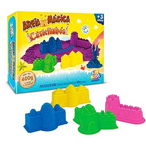 Massa Areia Castelos 400G KIT