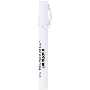 Marcador Artistico Branco Metalico Permanente PRO Blister
