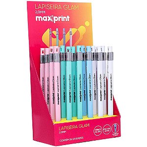Lapiseira 2.0MM GLAM 4 Cores C/APONTADOR DP.C/24