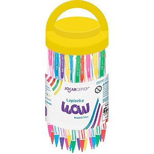 Lapiseira 0.7MM WOW FUN Metal GRAF/BORRAC.6COR POTE-24