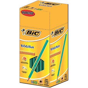 Lapis Preto Sextavado Evolution Preto 2HB S/BORRACHA CX.C/72