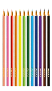 Lapis de COR Sextavado Multicolor ECO 12 Cores + 2LP C/12