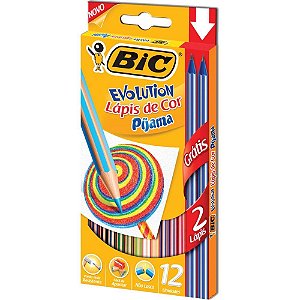 Lapis de COR Sextavado Evolution Pijama 12CORES+2LAPI PCT.C/06