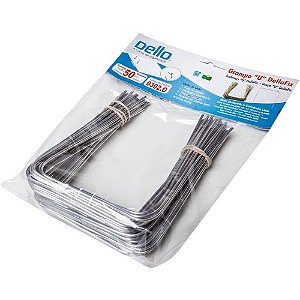 Grampo Trilho Metal Grampo U S/TRILHO Prata C/50U Pacote