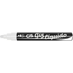 Giz Liquido CIS Ponta Ogiva 5MM Branco CX.C/06