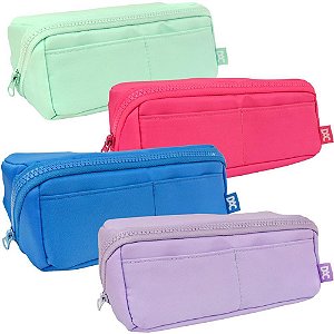 Estojo Simples Tecido Diagonal Sortido