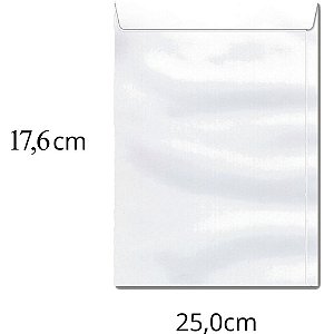 Envelope Saco Branco 176X250 90GRS. OF 25 CX.C/100