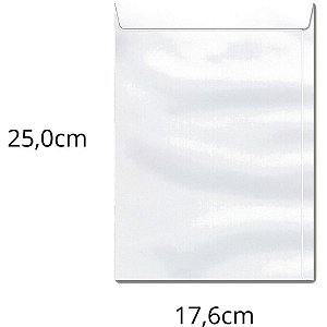 Envelope Saco Branco 176X250 90GRS. OF 25 CX.C/250