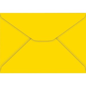 Envelope Carta Colorido 114X162MM Amarelo 85G CX.C/100