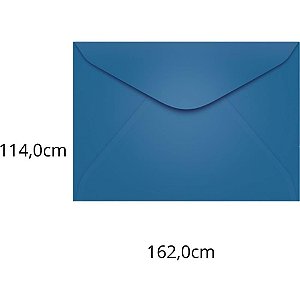 Envelope Carta Colorido 114X162 AZ. Royal Grecia 80G PCT.C/100