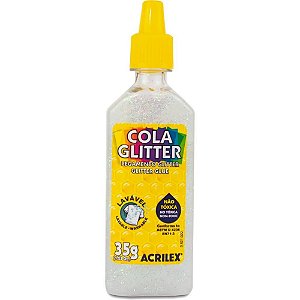 Cola com Glitter Tubo 35G. Cristal Duzia