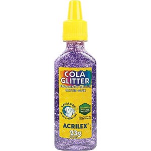 Cola com Glitter Tubo 23G. Lilas Duzia