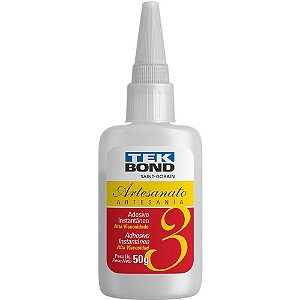 Cola Adesivo Instantaneo Artesanato 3 50G CX.C/10