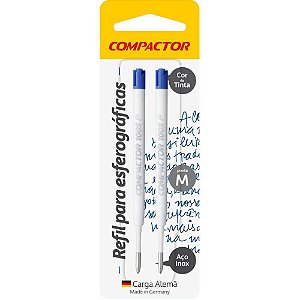 Carga Caneta Esferografica 1005 Azul Plastica BL.C/02 CX.C/10