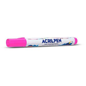 Caneta para Tecido Rosa Acrilpen CX.C/12
