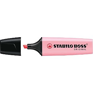 Caneta Marca Texto Stabilo BOSS Pastel Rosa CX.C/10