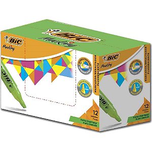 Caneta Marca Texto Marking Fluorescente Verde CX.C/12