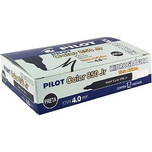 Caneta Hidrografica Color 850L Junior Preto CX.C/12