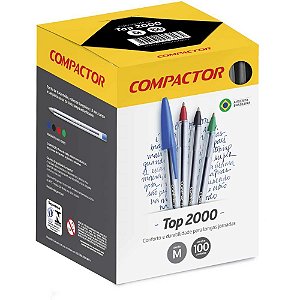 Caneta Esferografica TOP 2000 Preta CX.C/100