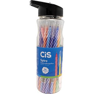 Caneta Esferografica CIS Spiro 0,7MM Cores SORT. POTE-24
