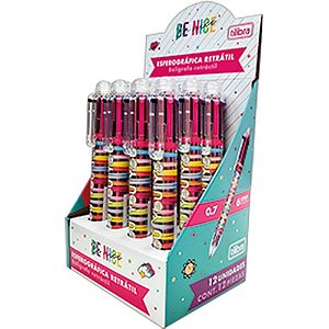 Caneta Esferografica BE Nice Troca Automatica 6COR. DP.C/12