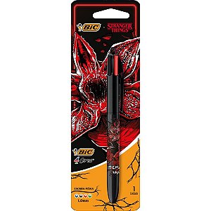 Caneta Esferografica 4 Cores STR. THINGS Demogorgon Blister