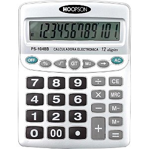 Calculadora de Mesa 12DIGITOS Pilha AA Grande PRAT