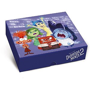 Caixa para Presente com Tampa Divertidamente M 25X20X5CM PCT.C/10