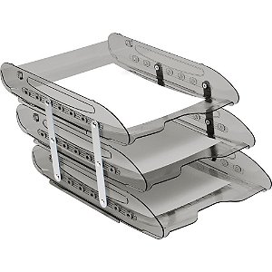 Caixa Correspondencia Tripla Super X Fume Articulada