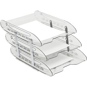 Caixa Correspondencia Tripla Super X Cristal Articulada