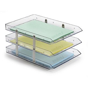 Caixa Correspondencia Tripla Fixa Cristal