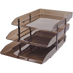 Caixa Correspondencia Tripla Articulavel Fume