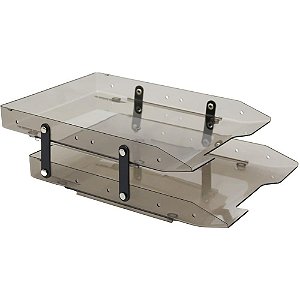 Caixa Correspondencia Dupla SLIM Movel Fume Selada