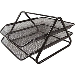 Caixa Correspondencia Dupla Aramado Preto