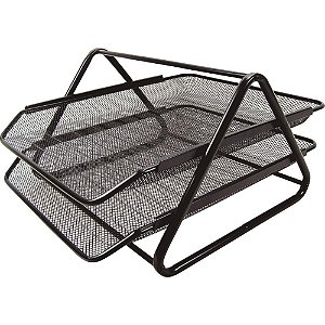 Caixa Correspondencia Dupla Aramado Preto