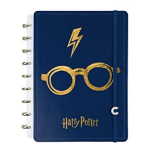 Caderno Inteligente Medio HARRY Potter Azul 80FLS
