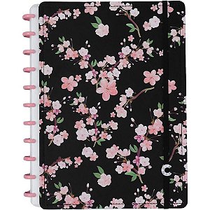 Caderno Inteligente Grande Rose BLACK BY Gocase 80FLS