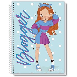 Caderno Espiral 1/4 Capa Dura Uau Feminino 48FLS. PCT.C/10