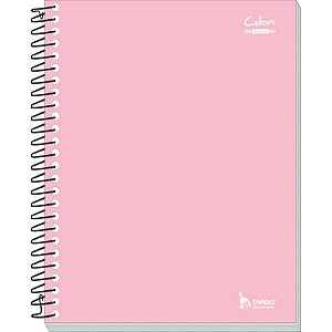 Caderno Espiral 1/4 Capa Dura Neutro Rosa 200 Folhas PCT.C/05