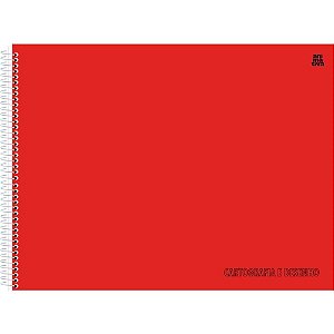 Caderno Desenho UNIV Capa Dura Vermelho 60F PCT.C/05