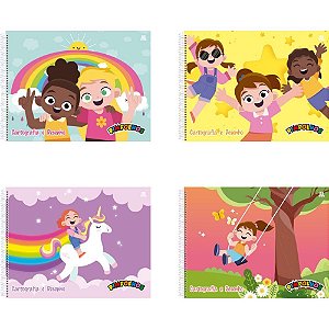 Caderno Desenho UNIV Capa Dura Pimpolhos Feminino 60F PCT.C/05