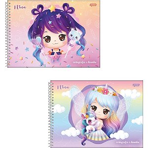Caderno Desenho UNIV Capa Dura Nina 80FLS PCT.C/04