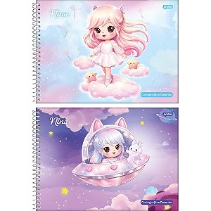Caderno Desenho UNIV Capa Dura Nina 80FLS PCT.C/04