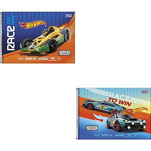 Caderno Desenho UNIV Capa Dura HOT Wheels 80FLS. PCT.C/04