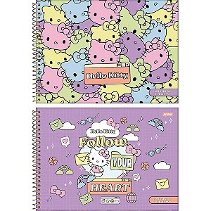Caderno Desenho UNIV Capa Dura Hello KITTY 80FLS PCT.C/04