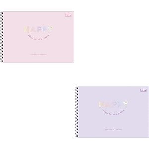 Caderno Desenho UNIV Capa Dura HAPPY 80FLS. PCT.C/04