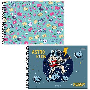 Caderno Desenho UNIV Capa Dura FUZY 80FLS. PCT.C/04
