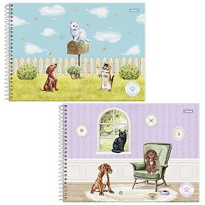 Caderno Desenho UNIV Capa Dura Furfriends 80F PCT.C/05