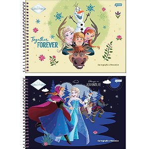 Caderno Desenho UNIV Capa Dura Frozen 80FLS. PCT.C/04